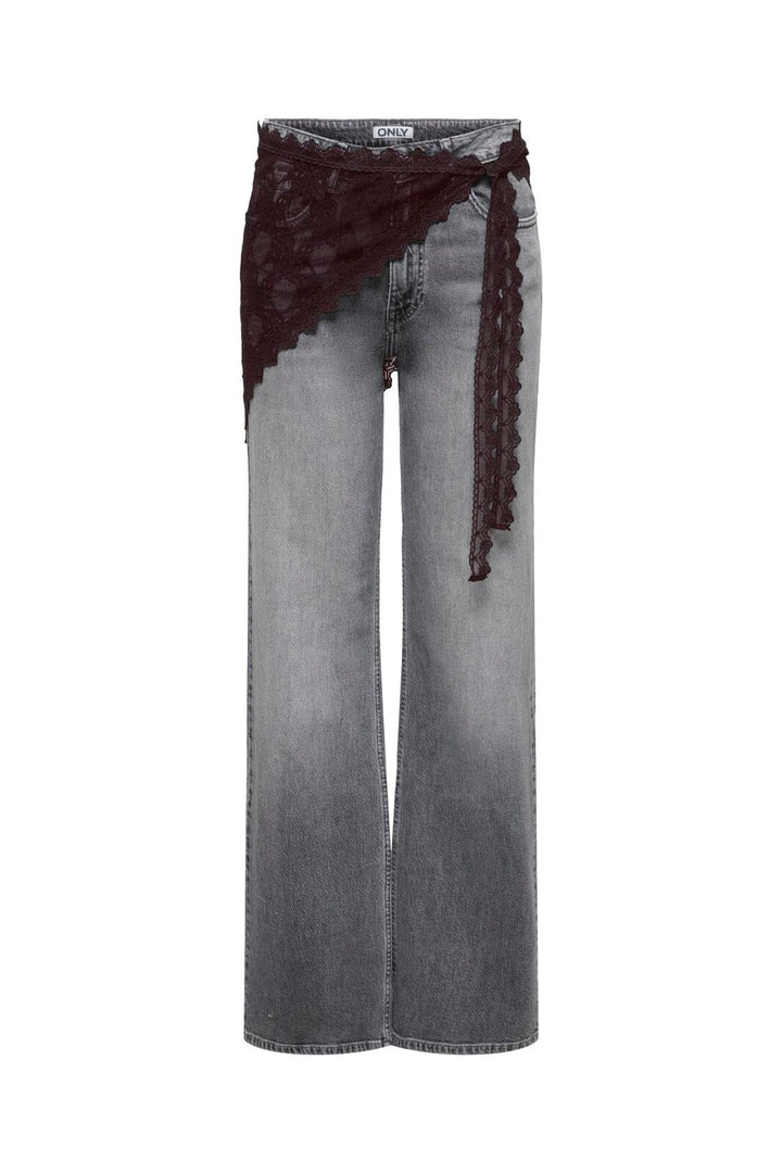 Only - Onlsof Lace Scarf - 5183490 Seal Brown