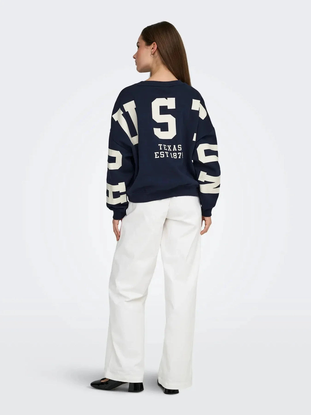 Only - Onlsweat L/S Back/Sleeve Print Swt - 4980943 Night Sky Birch Houston Print Sweatshirts 