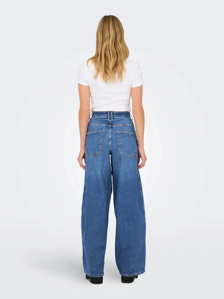 Only - Onltamy Barrel Epp - 4968777 Medium Blue Denim Jeans 