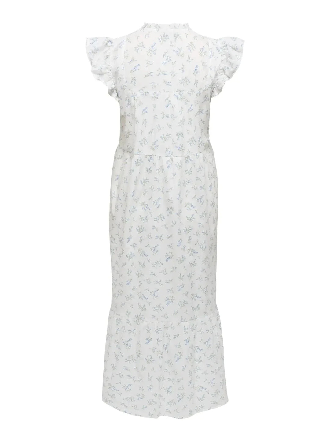 Only - Onltea-Idris S/L Frill Tape Dress - 5014284 Cloud Dancer Wild Bundels Kjoler 