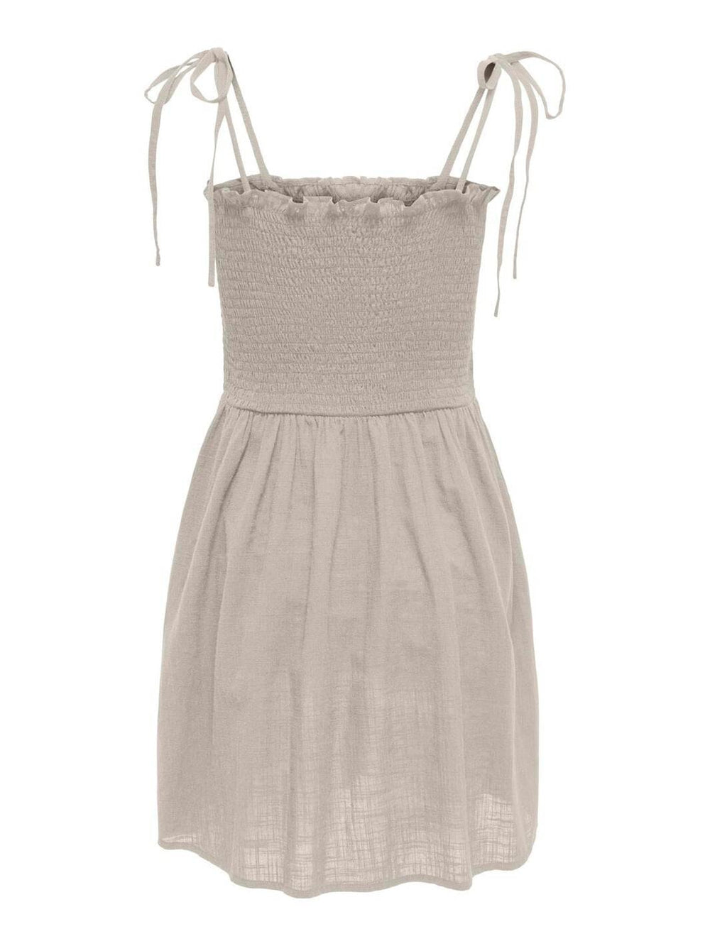Only - Onltizana Strap Smock Short Dress - 4865349 Silver Lining