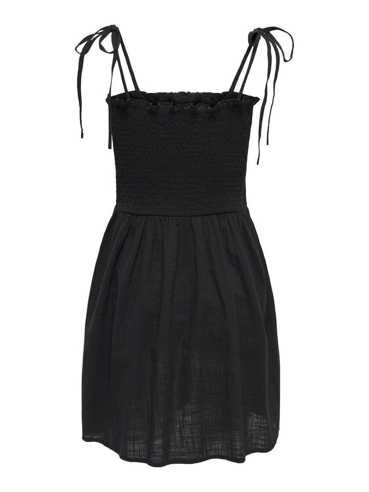 Only - Onltizana Strap Smock Short Dress - 4865350 Black