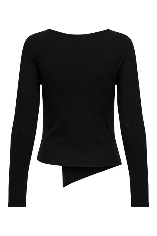 Only - Onlvic L/S Side Detail Top - 4968571 Black