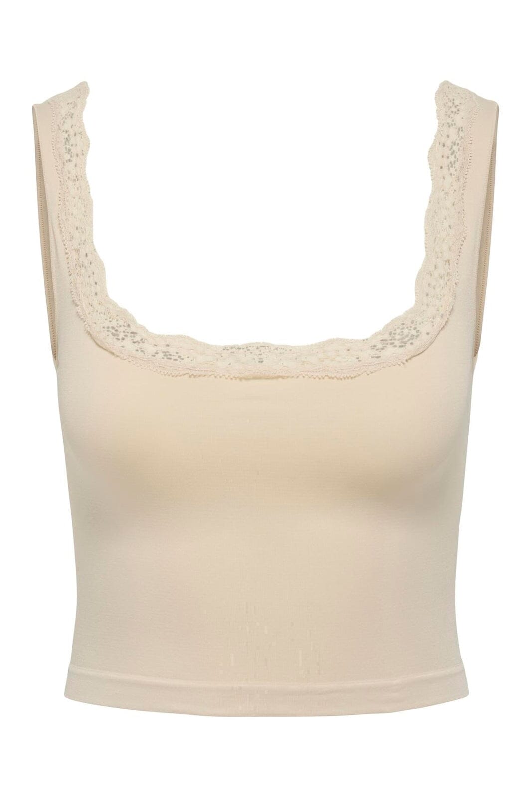 Only - Onlvicky Lace Singlet Square Neck Acc - 4816312 Peach Taffy