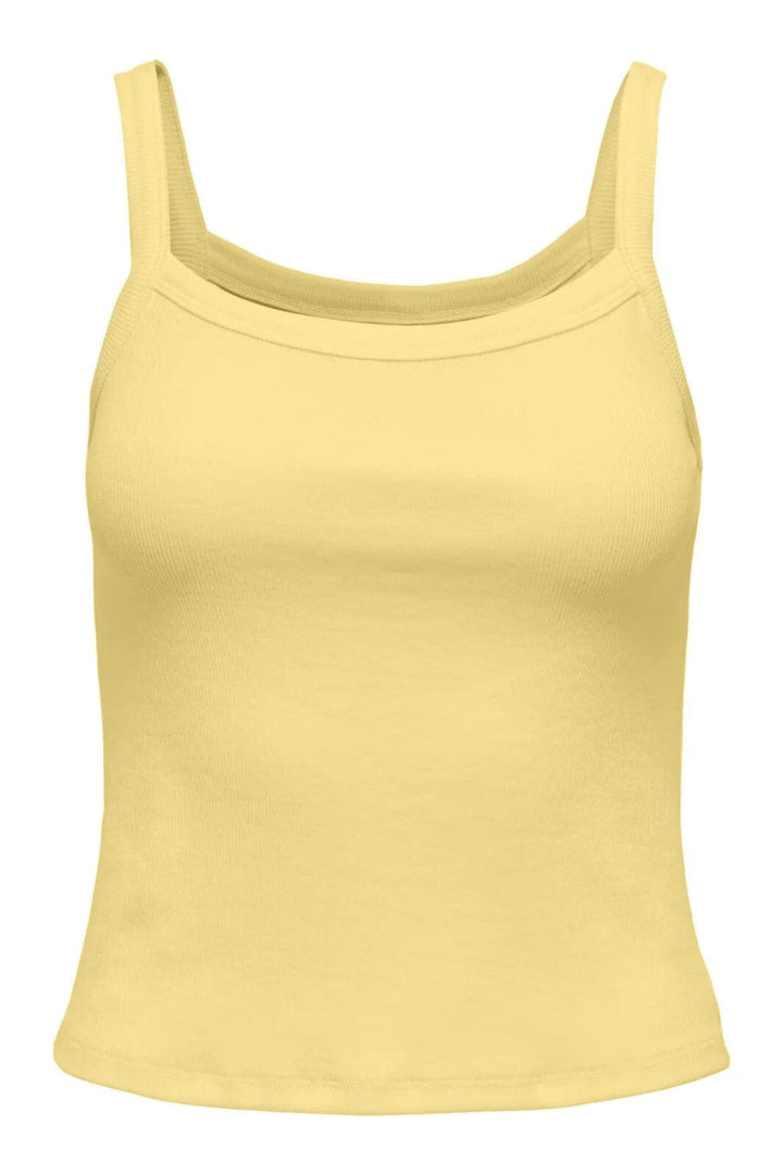 Only - Onlvira S/L Rib Top - 4941101 Lemon Meringue