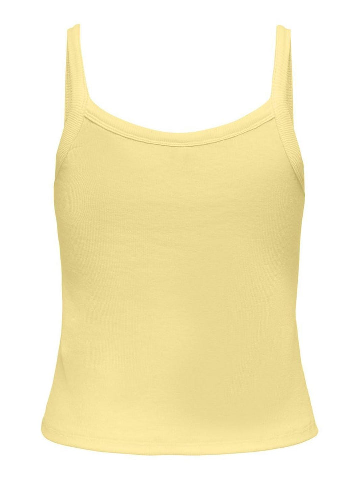 Only - Onlvira S/L Rib Top - 4941101 Lemon Meringue