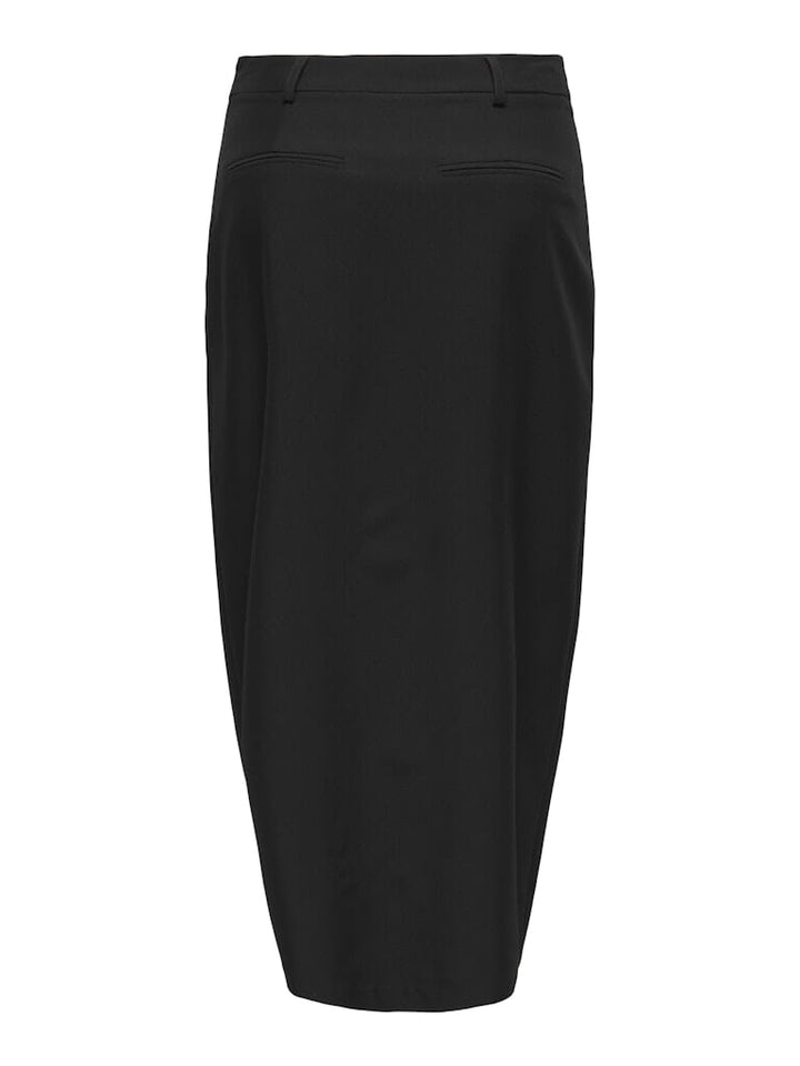Only - Onlwella Life Long Skirt Tlr - 4902883 Black Nederdele 