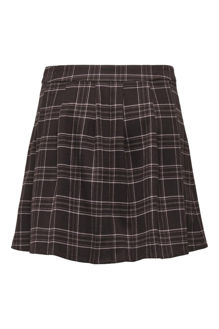 Only - Onlwren Check Short Skirt - 4970180 Black Checked Forge