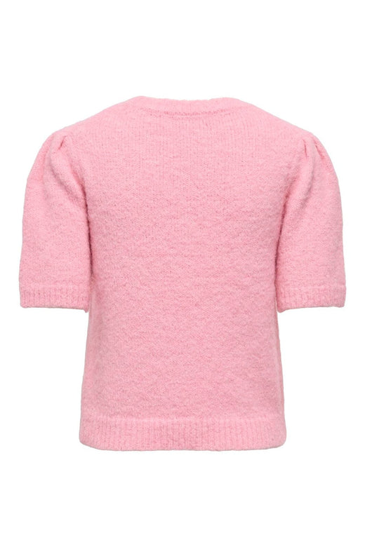 Only - Onlzaggie Ss Flower O-Neck Cc Knt - 5069000 Candy Pink Flower/Mel