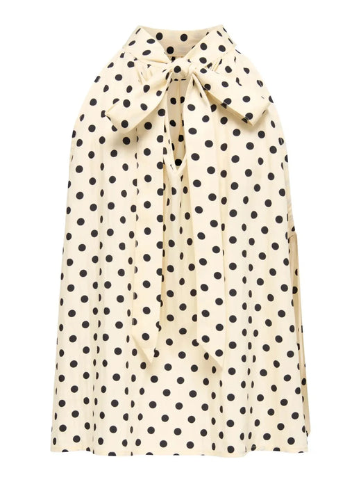 Only - Onlzazie S/L Top - 5140575 Sandshell Black Toppe 