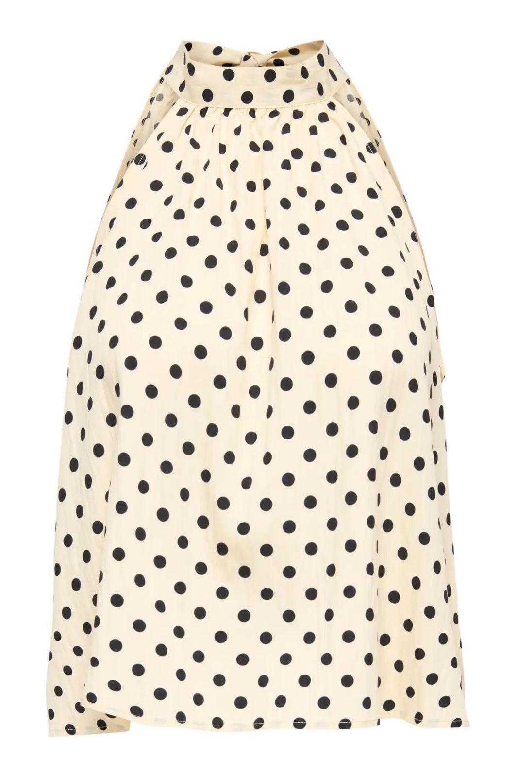 Only - Onlzazie S/L Top - 5140575 Sandshell Black Toppe 