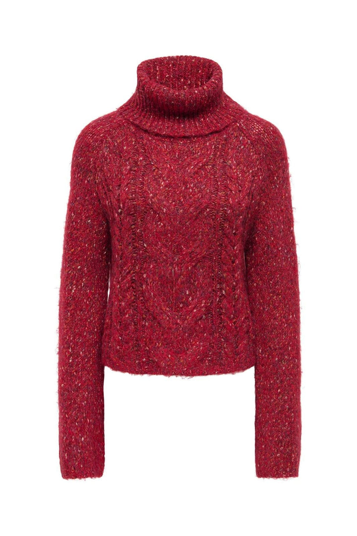 Only - Onlzille Ls Rollneck Cc Knt - 5061147 Scooter Multi Melange