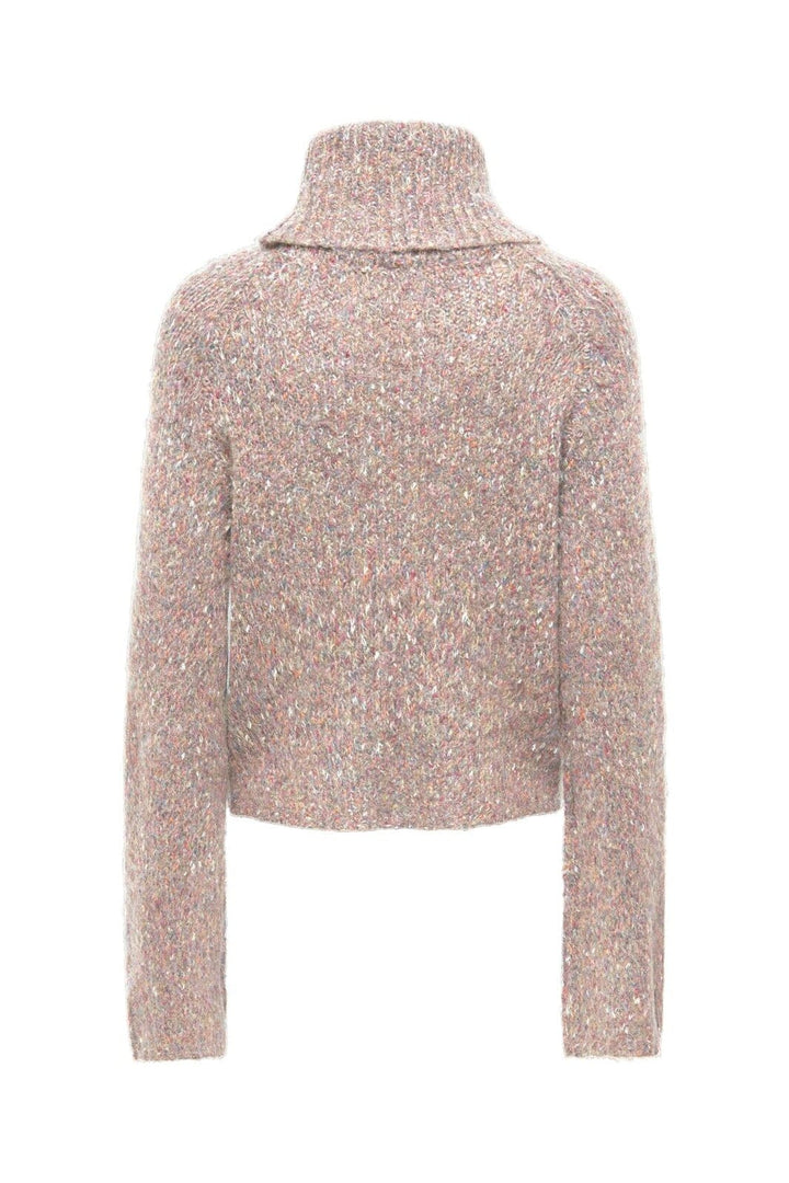 Only - Onlzille Ls Rollneck Cc Knt - 5101043 Cloud Dancer Multi Melange