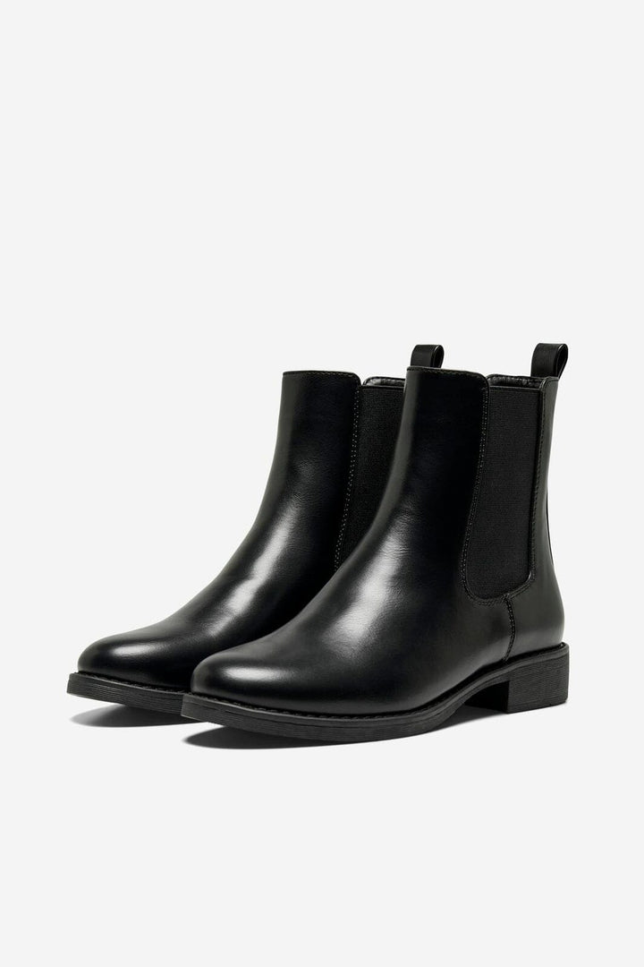 Only Shoes - Onlbibi-21 Pu Basic Boot - 4328260 Black