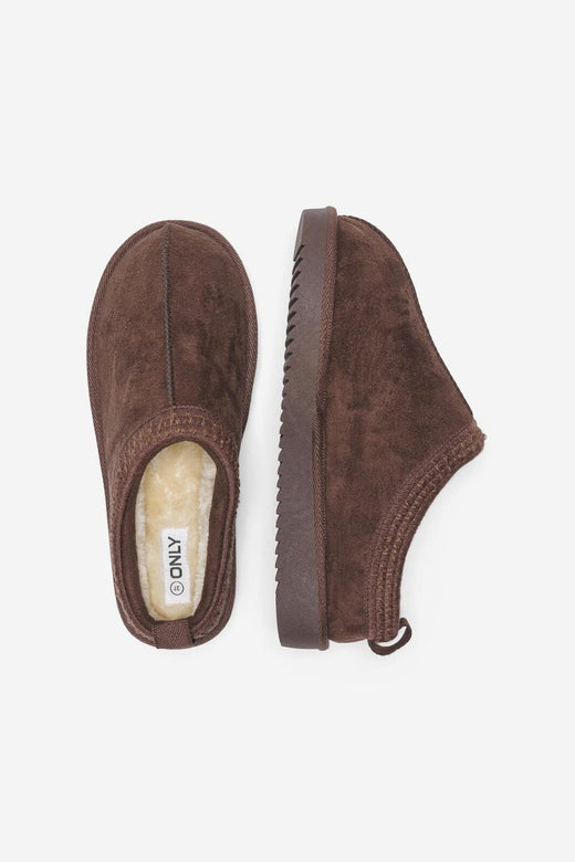 Only Shoes - Onlstella Teddy Lined Slipper - 4841782 Tiramisu