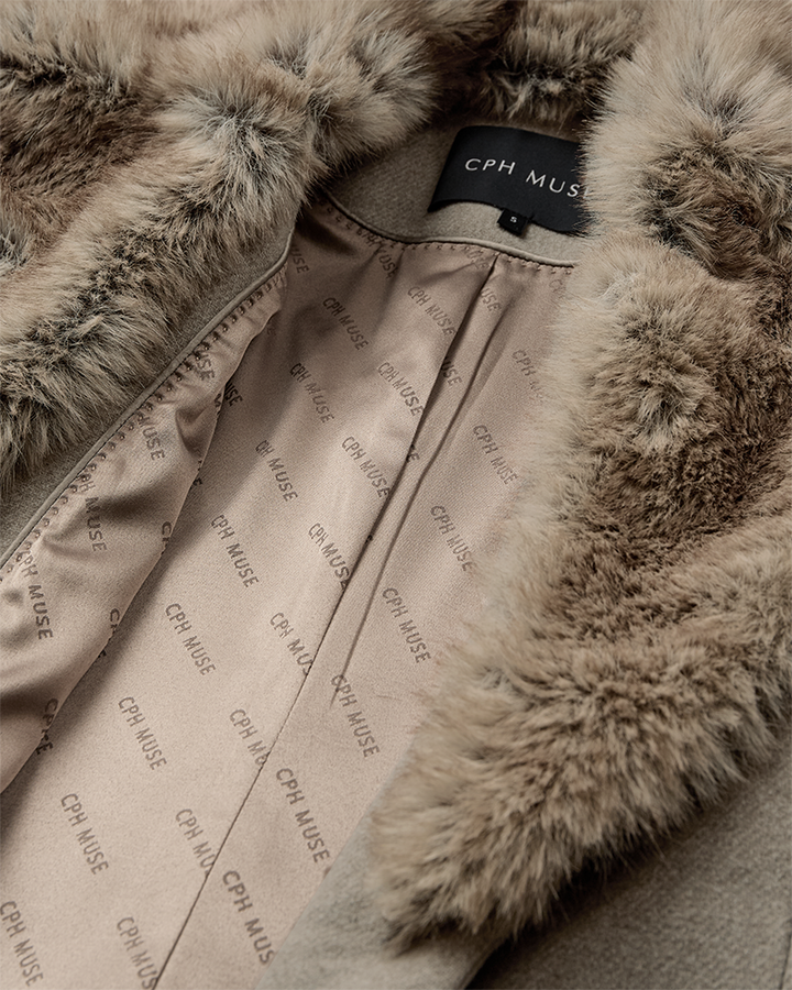 Copenhagen Muse - Cmabigail-coat 211403 - 1954 Winter Twig Melange