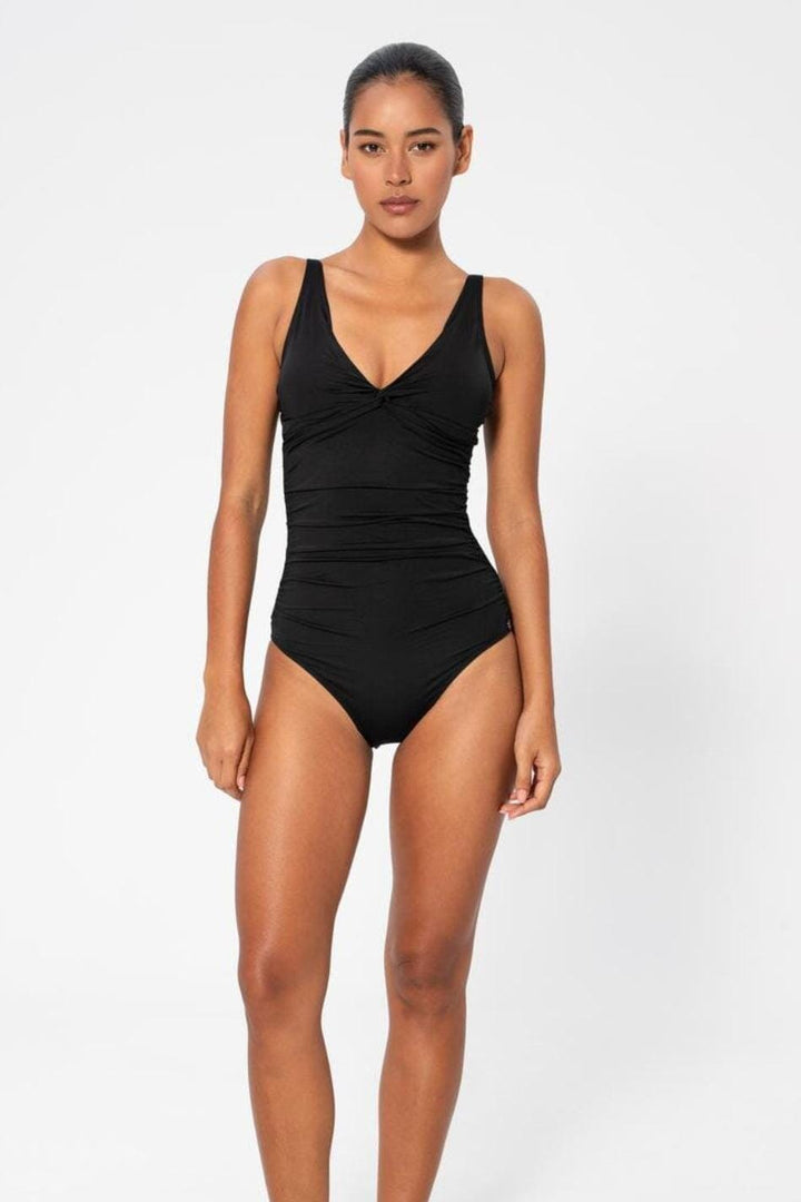Panos Emporio - Simi Solid Swimsuit Recycled Swimsuit Pews2129 - Black