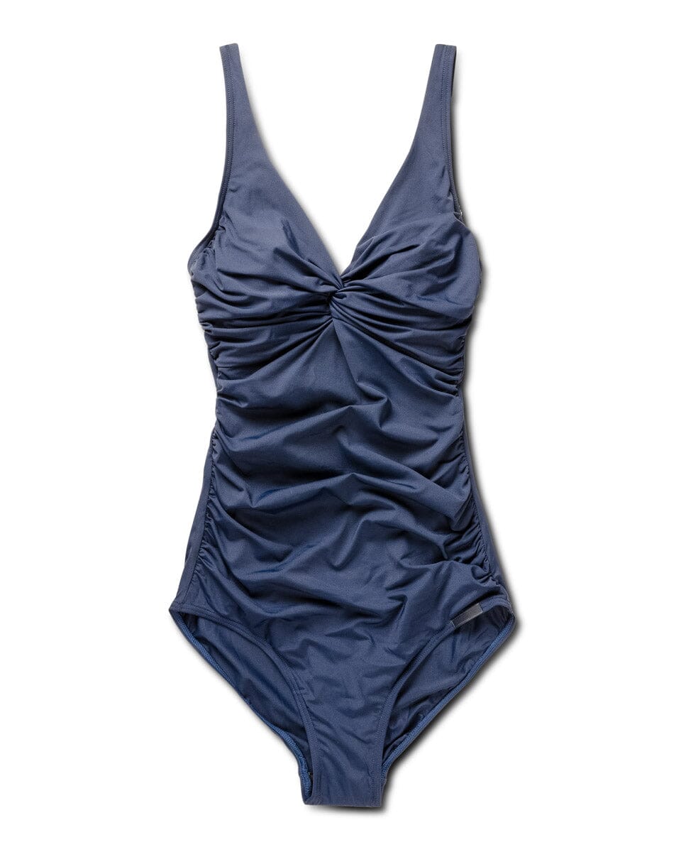 Panos Emporio - Simi Solid Swimsuit Recycled Swimsuit Pews2129 - Navy