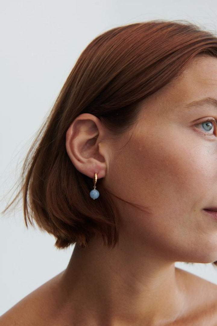 Pernille Corydon - Blue Sky Earrings e-321-gp - Gold Plated