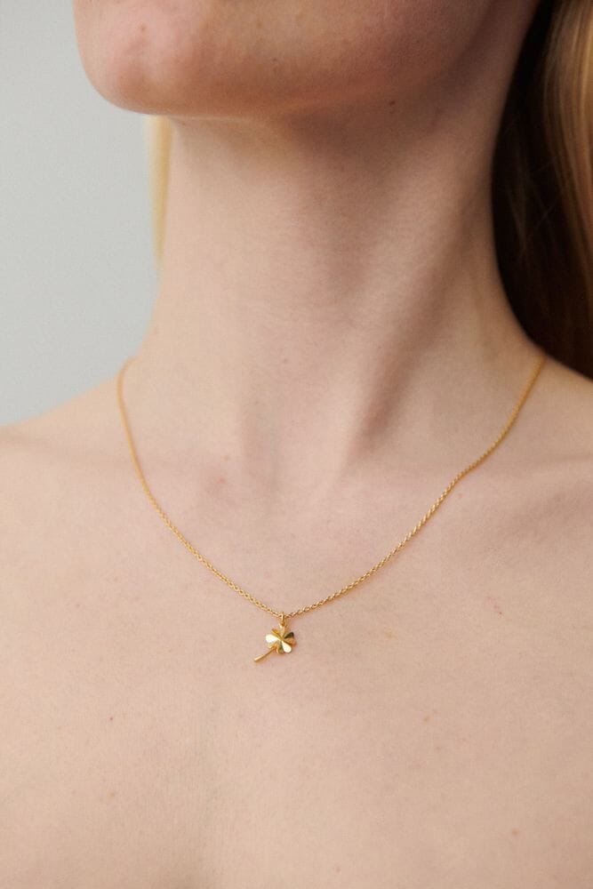 Pernille Corydon - Clover Necklace n-320-gp - Halskæder 