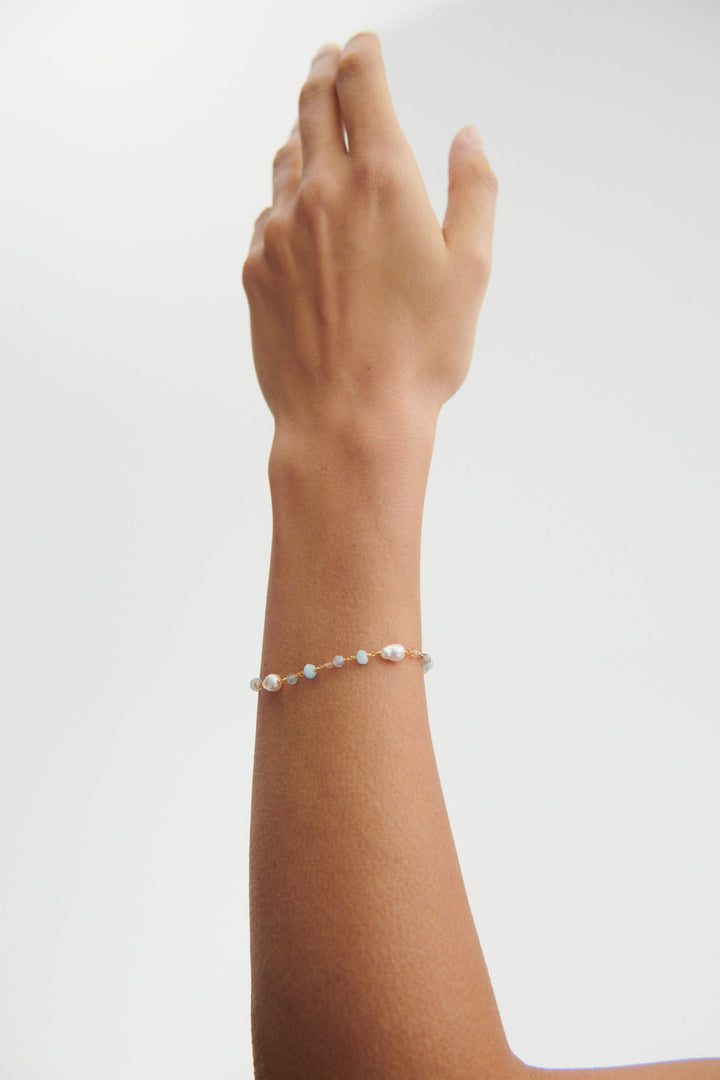 Pernille Corydon - Mellow Blue Bracelet b-375-gp - Armbånd 