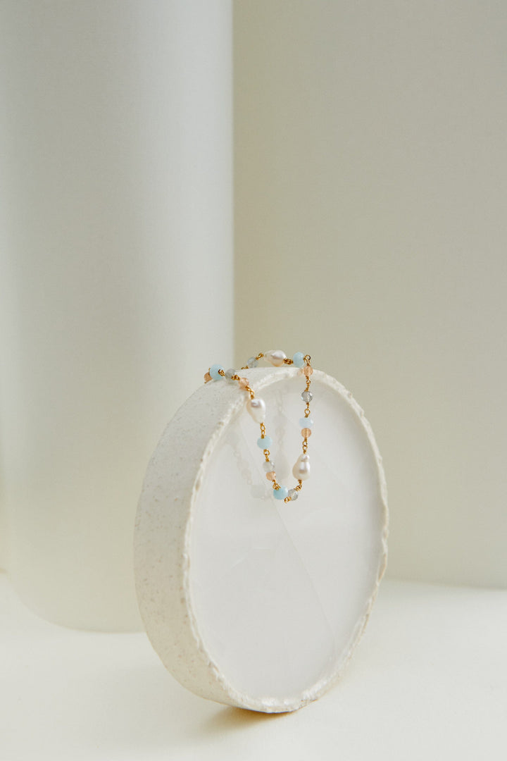 Pernille Corydon - Mellow Blue Bracelet b-375-gp - Armbånd 