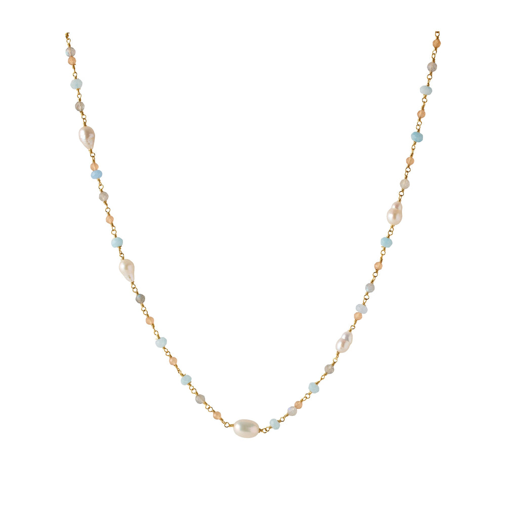 Pernille Corydon - Mellow Blue Necklace n-375-gp - Halskæder 
