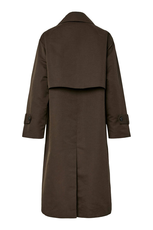 Pieces - Pcagnes Ls Tie Trenchcoat Pp - 4936785 Delicioso Frakker 