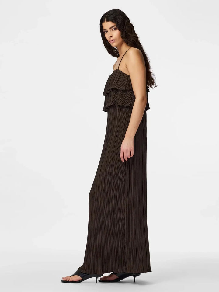 Pieces - Pcamber Sl Ankle Layred Dress Kca - 5104446 Hot Fudge Kjoler 
