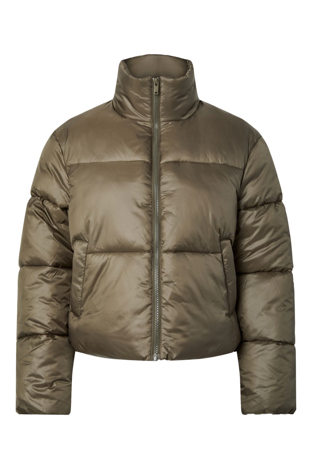 Pieces - Pcamilia Short Puffer Jacket Pwp - 5096543 Ivy Green