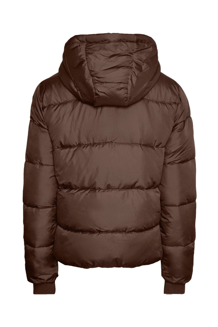 Pieces - Pcbee New Short Puffer Jacket - 4863592 Hot Fudge