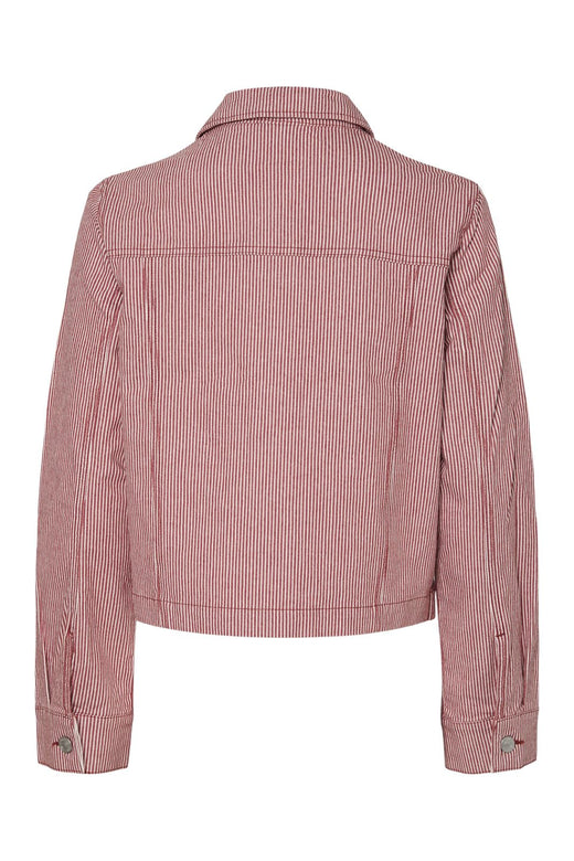 Pieces - Pcbillo Denim Jacket - 4746454 Chili Oil Cloud Dancer