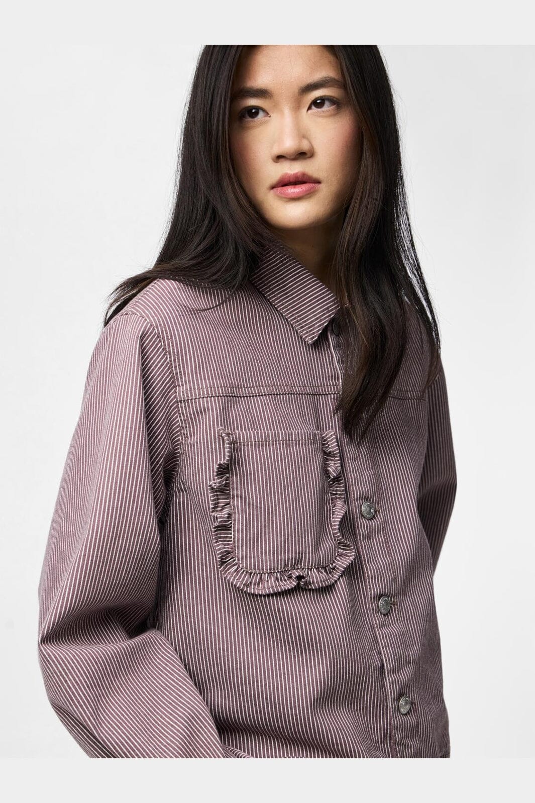 Pieces - Pcbillo Ls Denim Jacket - 4972496 Sparrow Cloud Dancer