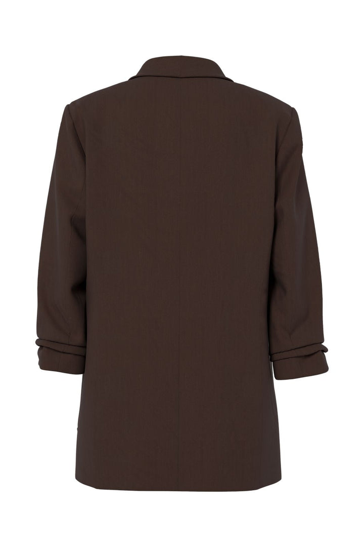 Pieces - Pcbosella 3/4 Blazer - 4802362 Hot Fudge