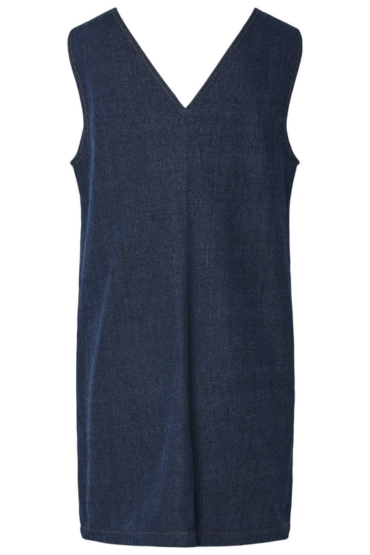 Pieces - Pcfabia Sl Short Denim Dress Fsy 17160243 - 4838228 - Dark Blue Denim