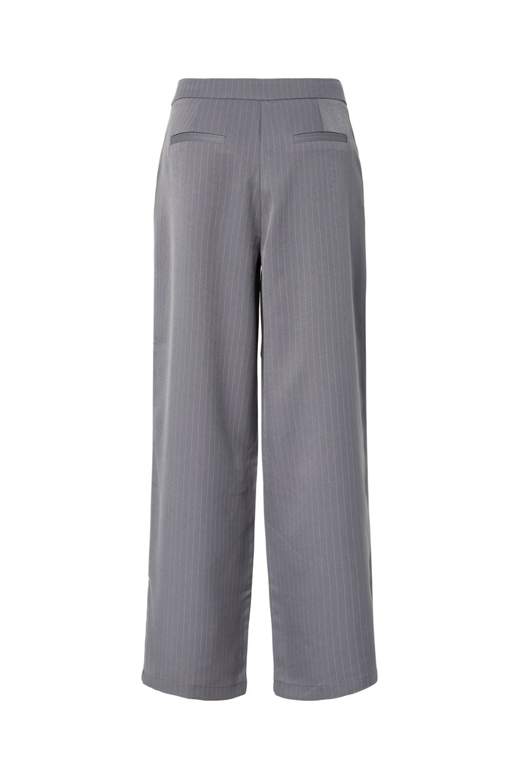 Pieces - Pcfalka Pinstriped Tie Pants - 4983919 Grey Pinstripe