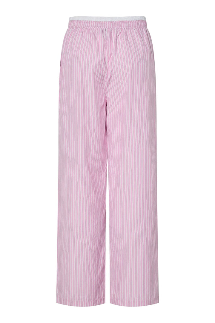 Pieces - Pcfamma Straight Pant Fsy - 4912400 Pink Tulle White/Pink Stripes