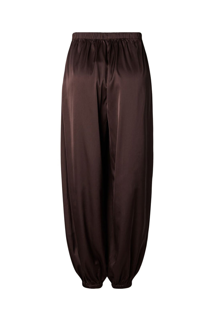 Pieces - Pcfesta Satin Balloon Pant - 5127992 Hot Fudge