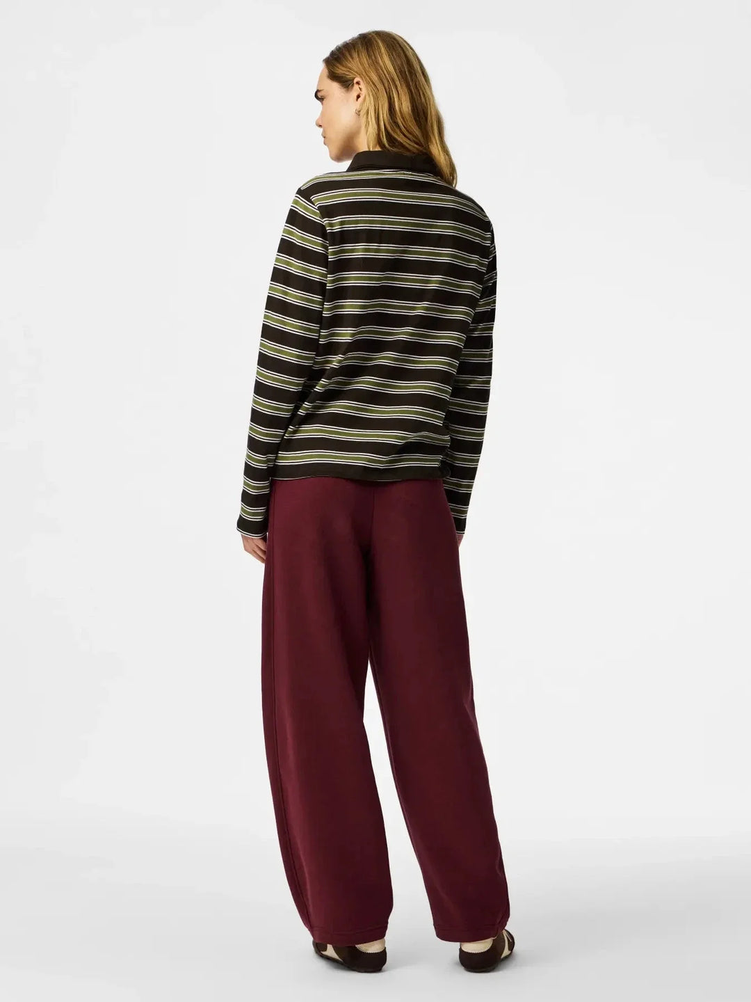 Pieces - Pcfilucca Barrel Pants - 5080301 Tawny Port Sweatpants 