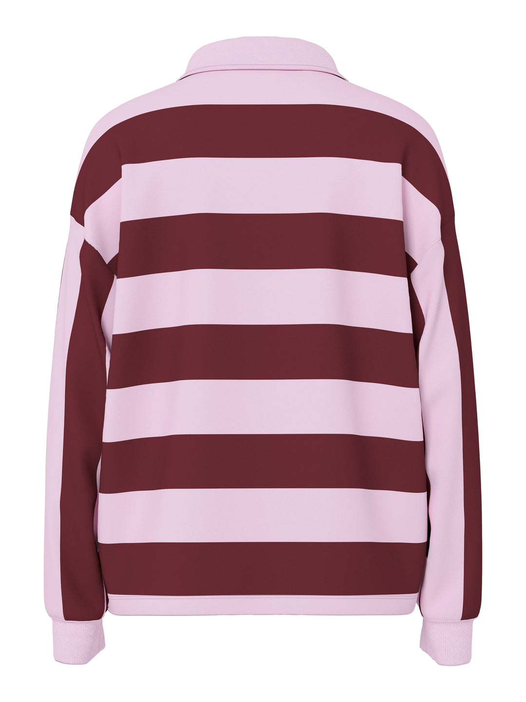 Pieces - Pcfilucca Ls Loose Polo Shirt - 5080296 Tawny Port Pink Tulle Skjorter 