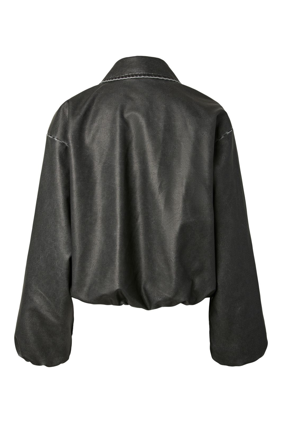 Pieces - Pcgiselle Wash Coated Bomber Jacket - 4982548 Black Washed