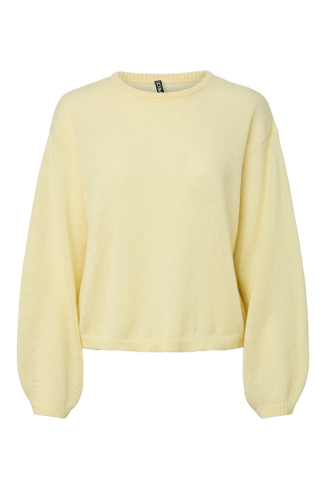 Pieces - Pcida Ls O-Neck Knit - 4805044 French Vanilla