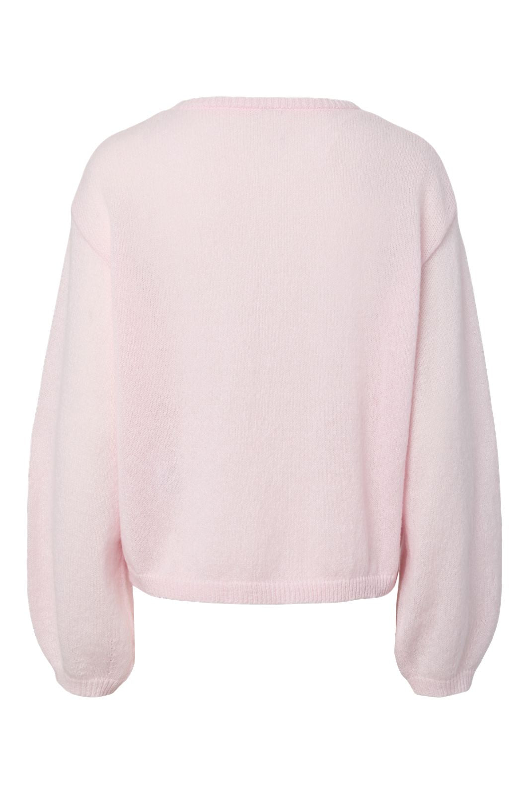 Pieces - Pcida Ls O-Neck Knit - 4805046 Pink-A-Boo