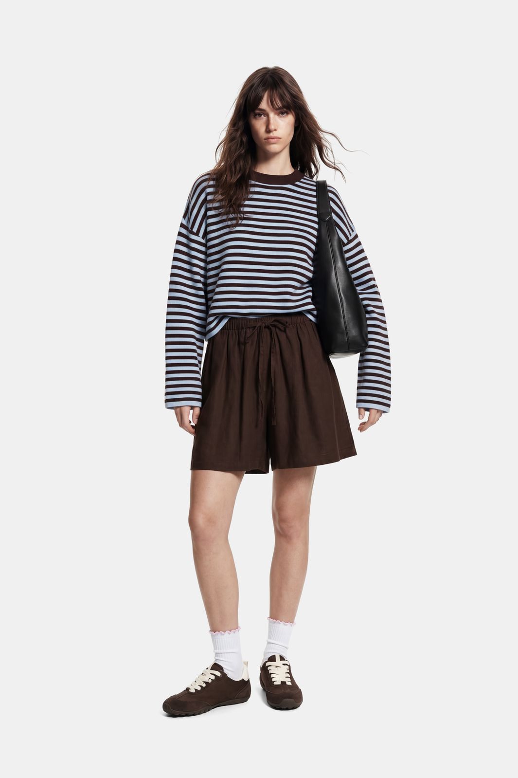 Pieces - Pcjassy Ls O-Neck Knit - 5179127 Hot Fudge Cashmere Blue