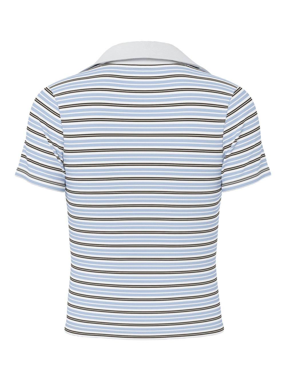 Pieces - Pcjayjay Ss V-Neck Polo Top Fsy - 4961817 Cashmere Blue Delicioso/White Skjorter 