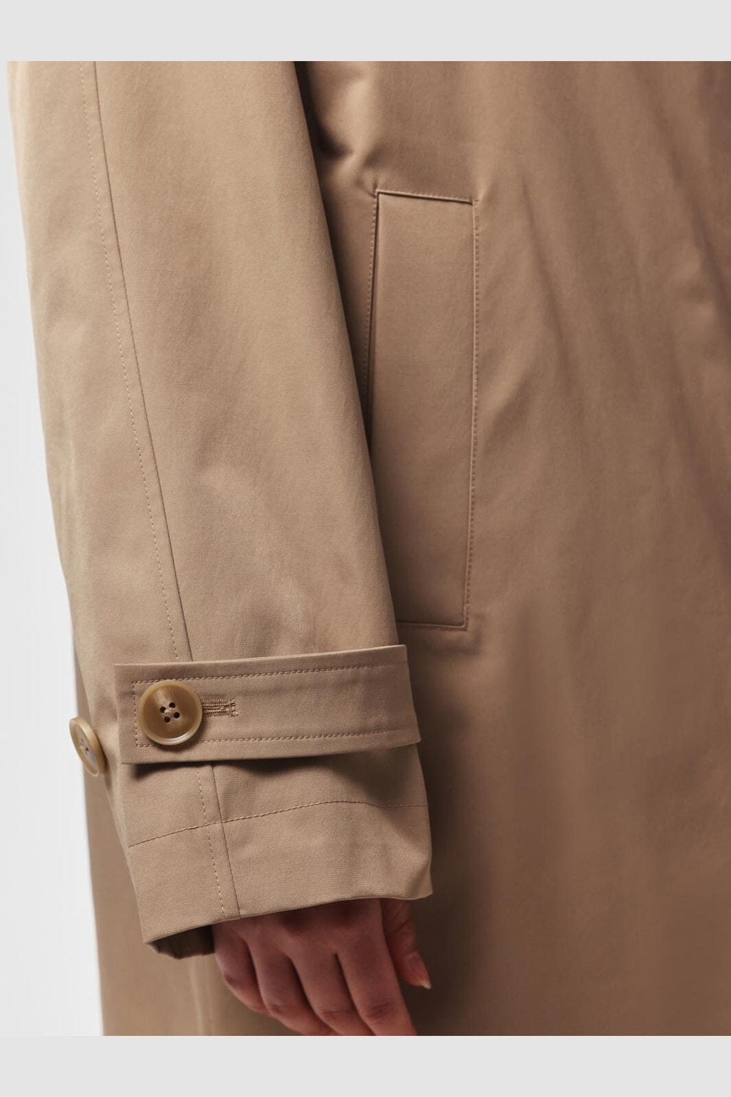 Pieces - Pcjorma High Neck Long Jacket - 5190901 Greige