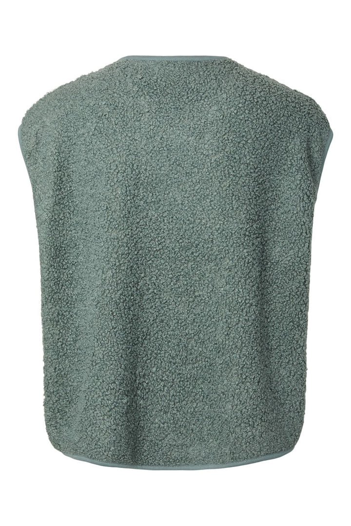 Pieces - Pckatty Teddy Vest - 5044486 Chinois Green