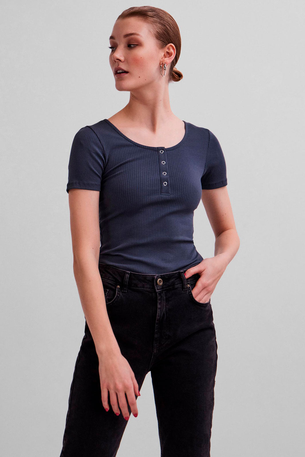 Pieces - PCKitte SS Top - Ombre Blue T-shirts 