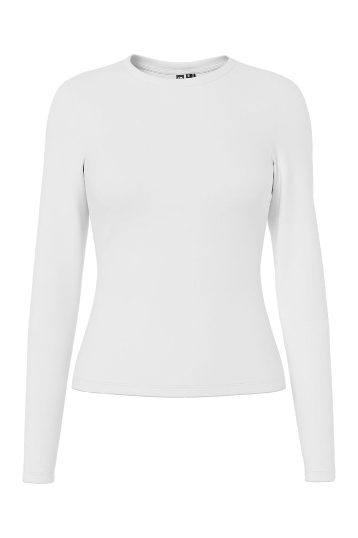 Pieces - Pclula Ls Top - 4897653 Bright White