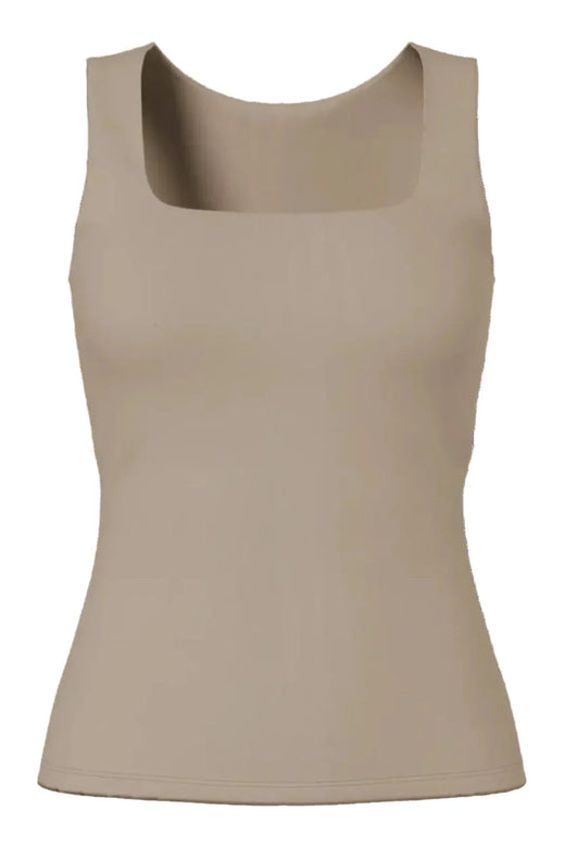 Pieces - Pclula Sl Reversible Tanktop - 4897665 Greige Tank Top 